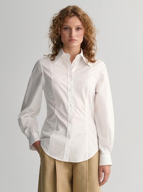 gant white cotton shirt