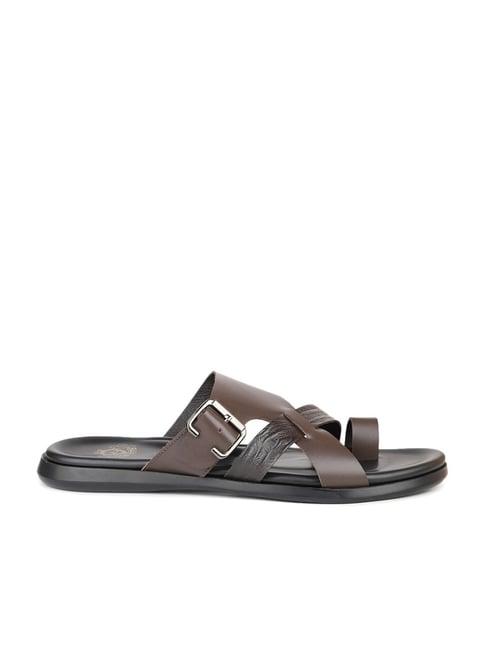 atesber by inc.5 men's brown toe ring sandals