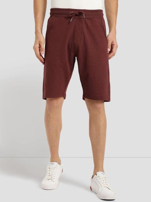 u.s. polo assn. red cotton regular fit sports shorts