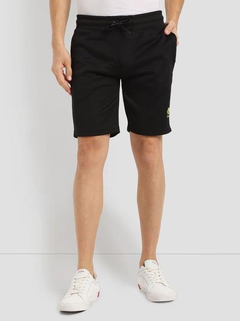 u.s. polo assn. black slim fit sports shorts