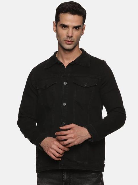 kultprit black slim fit jacket