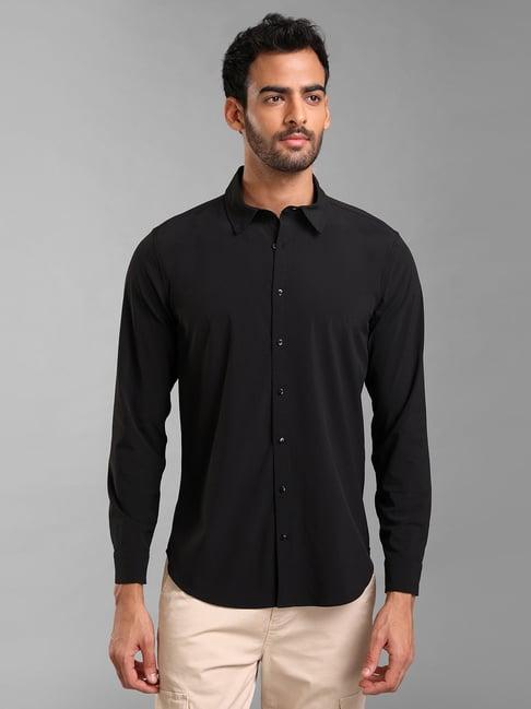 kazo black slim fit  shirt