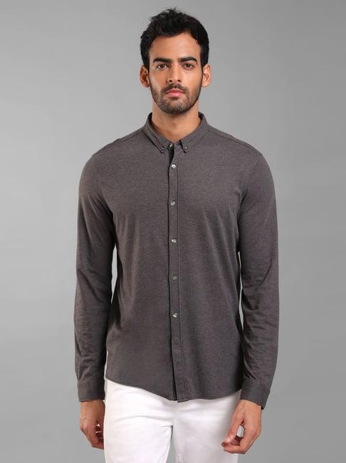 kazo grey slim fit  shirt