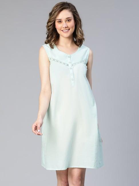 oxolloxo mint cotton night dress