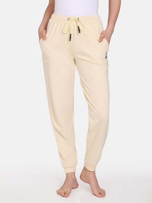 zivame beige lounge pants