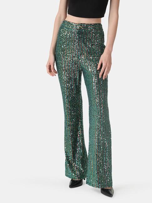 kazo sequin flare pants