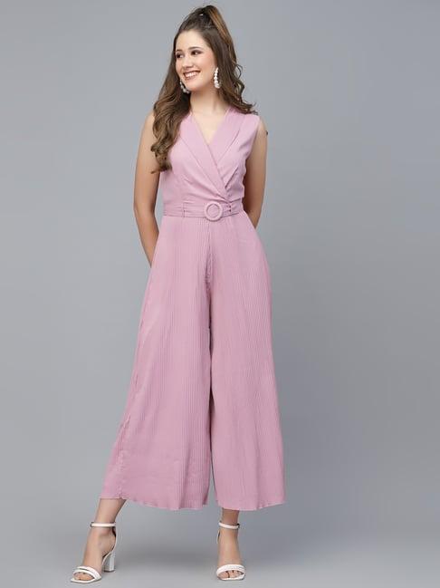 mafadeny peach midi jumpsuit