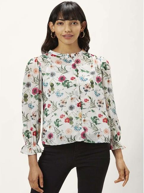 honey by pantaloons off-white printed top