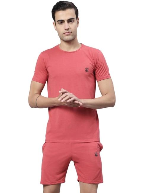 vimal jonney light pink cotton regular fit tracksuit