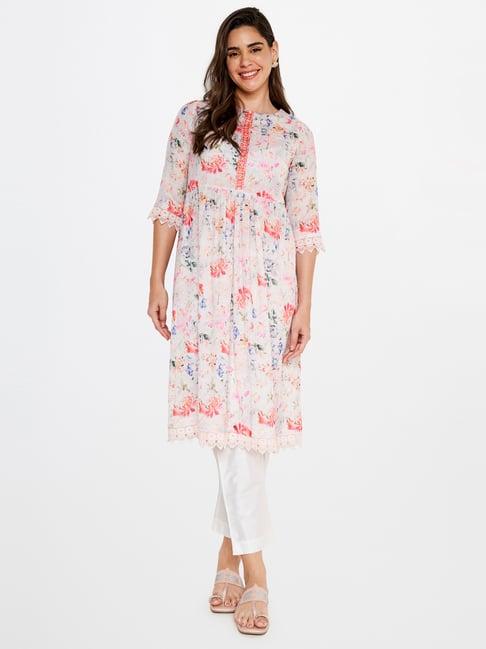 itse multicolor floral print kurta