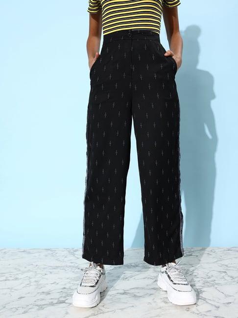 quiero black printed trousers