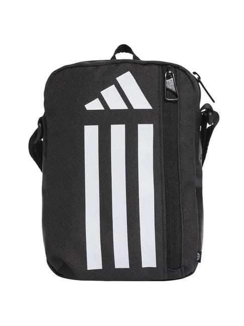 adidas black solid medium cross body bag