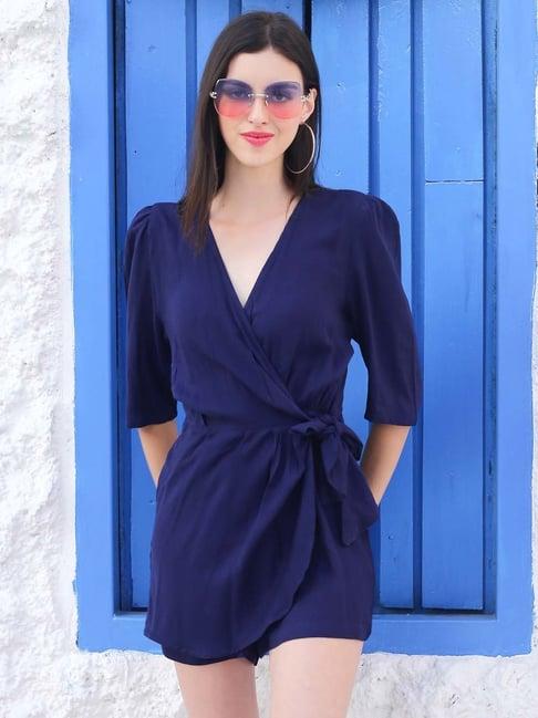 sera navy mini jumpsuit