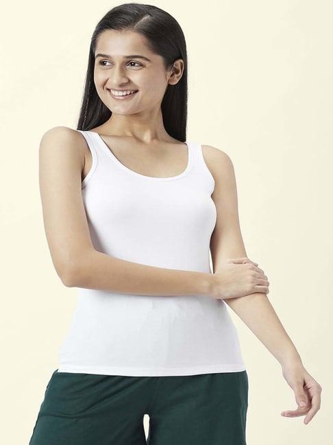 dreamz by pantaloons white regular fit tank top