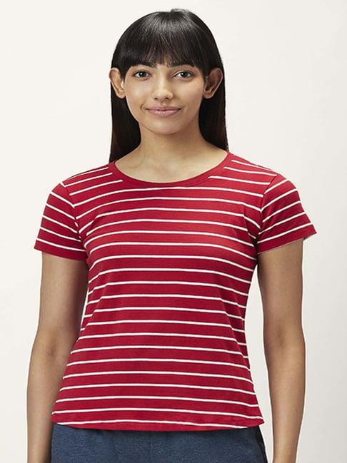 dreamz by pantaloons red cotton striped top