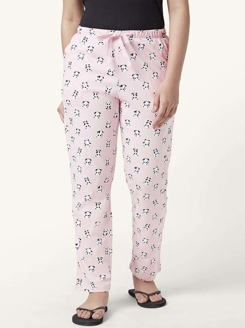 dreamz by pantaloons pink cotton printed pyjamas