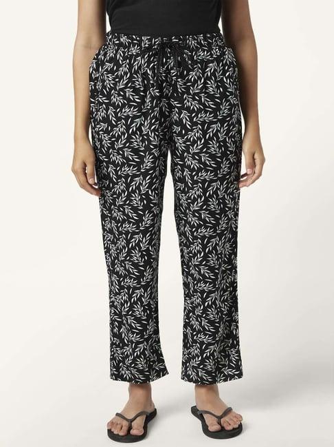 dreamz by pantaloons black printed pyjamas