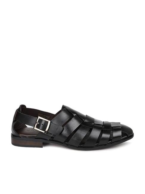 privo by inc.5 men's black fisherman sandals