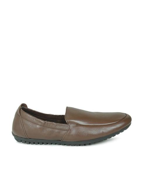 privo by inc.5 men's brown casual loafers