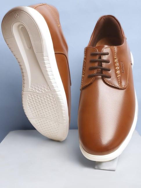 duke men's tan derby shoes