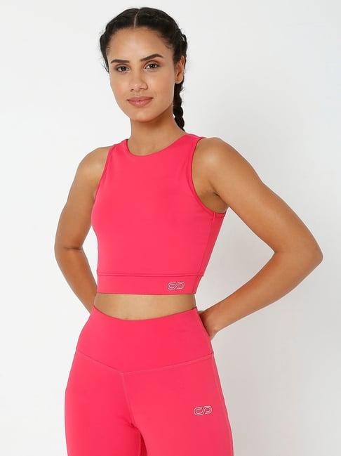 silvertraq coral relaxed fit crop top