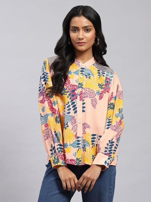 label ritu kumar multicolor floral print shirt