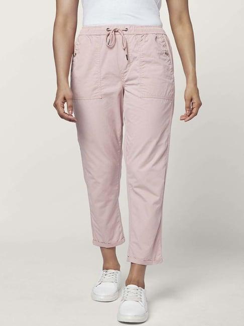 honey by pantaloons pink cotton pants