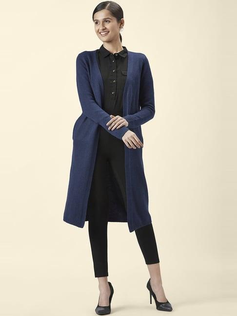 annabelle by pantaloons navy full sleeves shrug