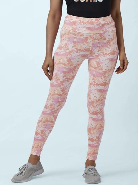 ajile by pantaloons pink cotton printed tights