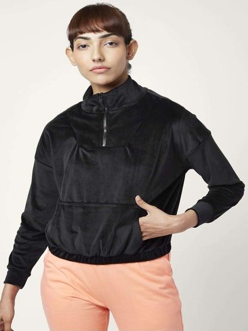 ajile by pantaloons black cotton jacket