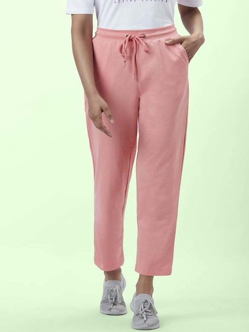 ajile by pantaloons pink cotton track pants