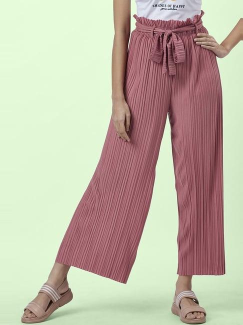 honey by pantaloons pink striped pants