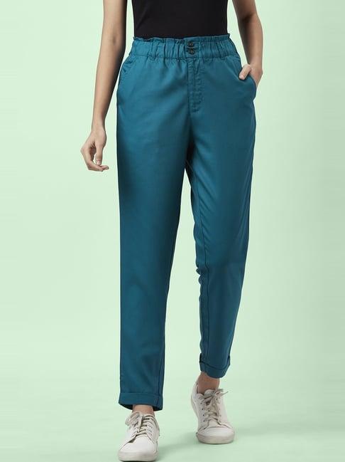 honey by pantaloons blue striped pants