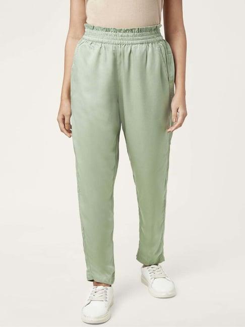 honey by pantaloons green high rise pants