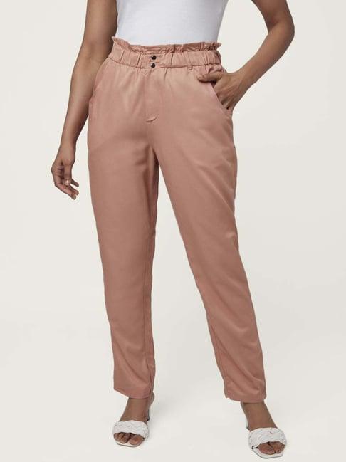 honey by pantaloons pink high rise pants