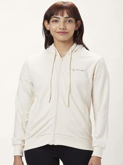 honey by pantaloons off-white cotton printed sweatshirt