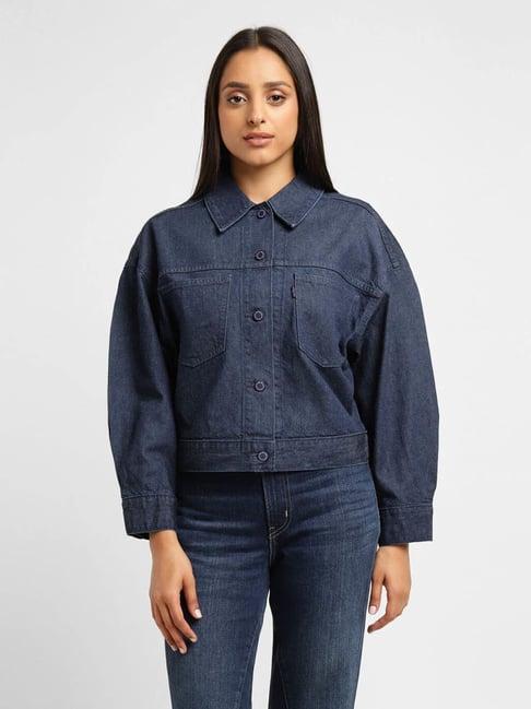 levi's midnight blue denim jacket