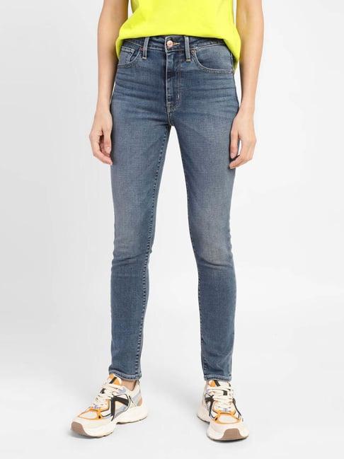 levi's light blue skinny fit mid rise jeans