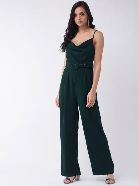 magre green regular fit jumpsuit