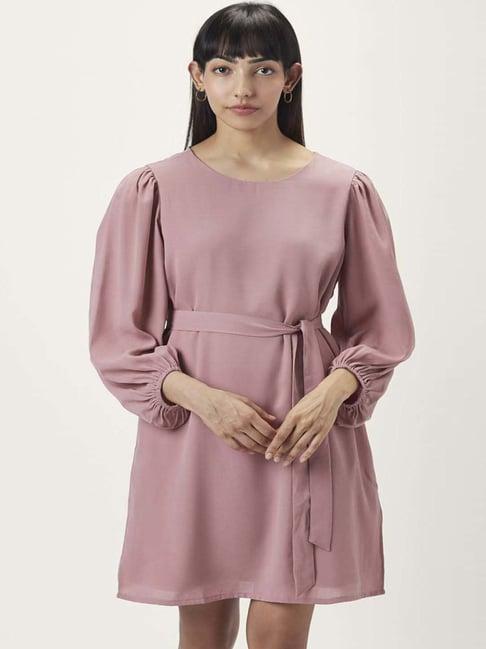 annabelle by pantaloons dusty pink shift dress