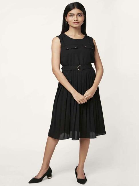 annabelle by pantaloons black a-line dress