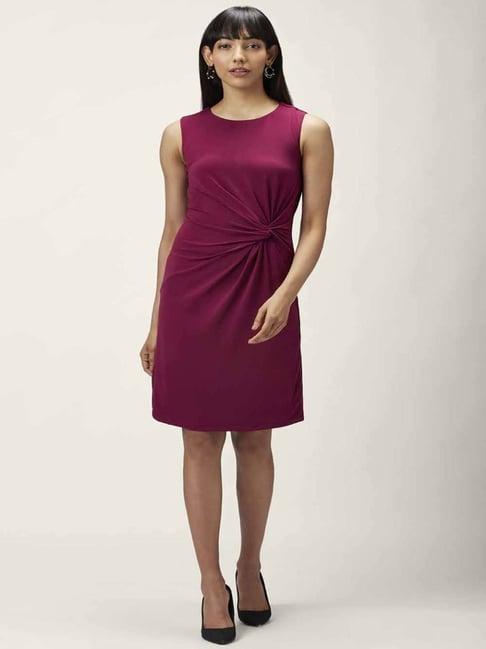 annabelle by pantaloons berry a-line dress