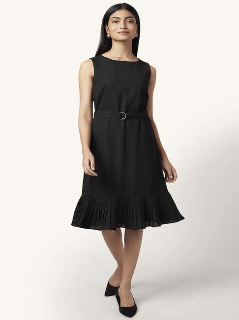 annabelle by pantaloons black a-line dress