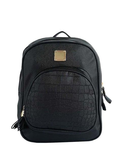 london rag black croc medium backpack