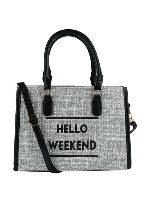 london rag grey printed small tote handbag