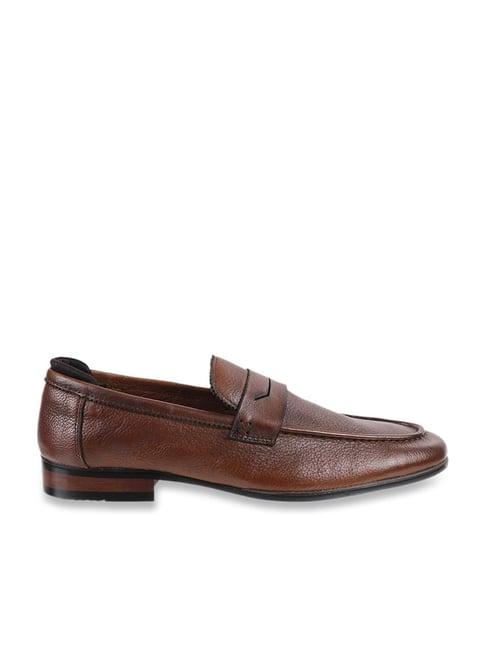 da vinchi by metro men's brown formal loafers