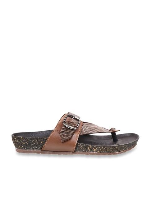 mochi men's brown thong sandals