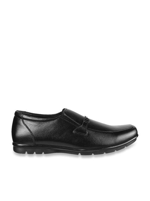 da vinchi by metro men's black formal loafers