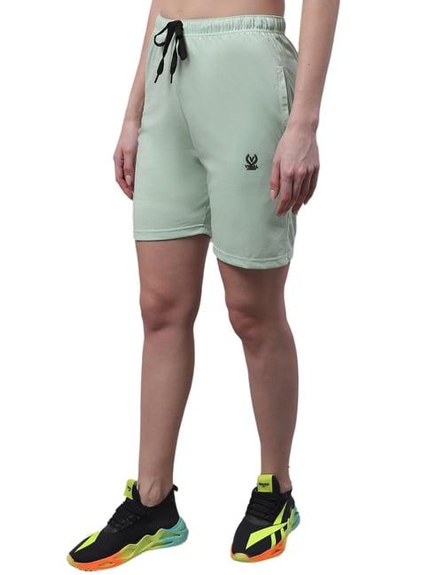 vimal jonney green regular fit mid rise shorts