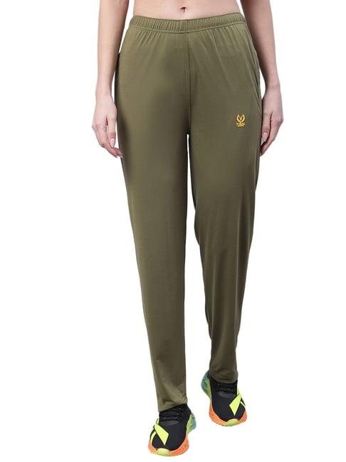 vimal jonney green regular fit mid rise trackpants